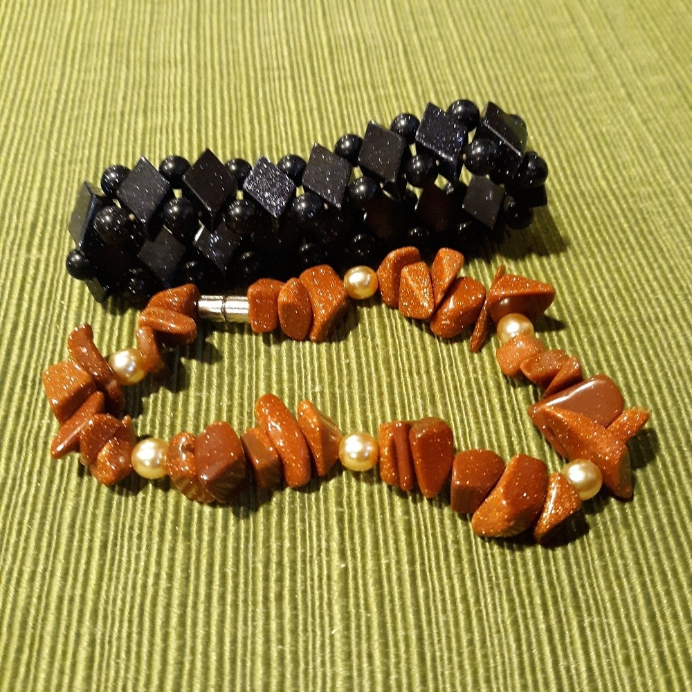 Glitter sparkly stone bracklets